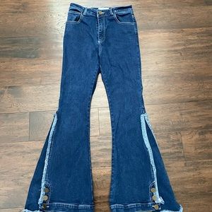 Wide Flare Leg Jeans